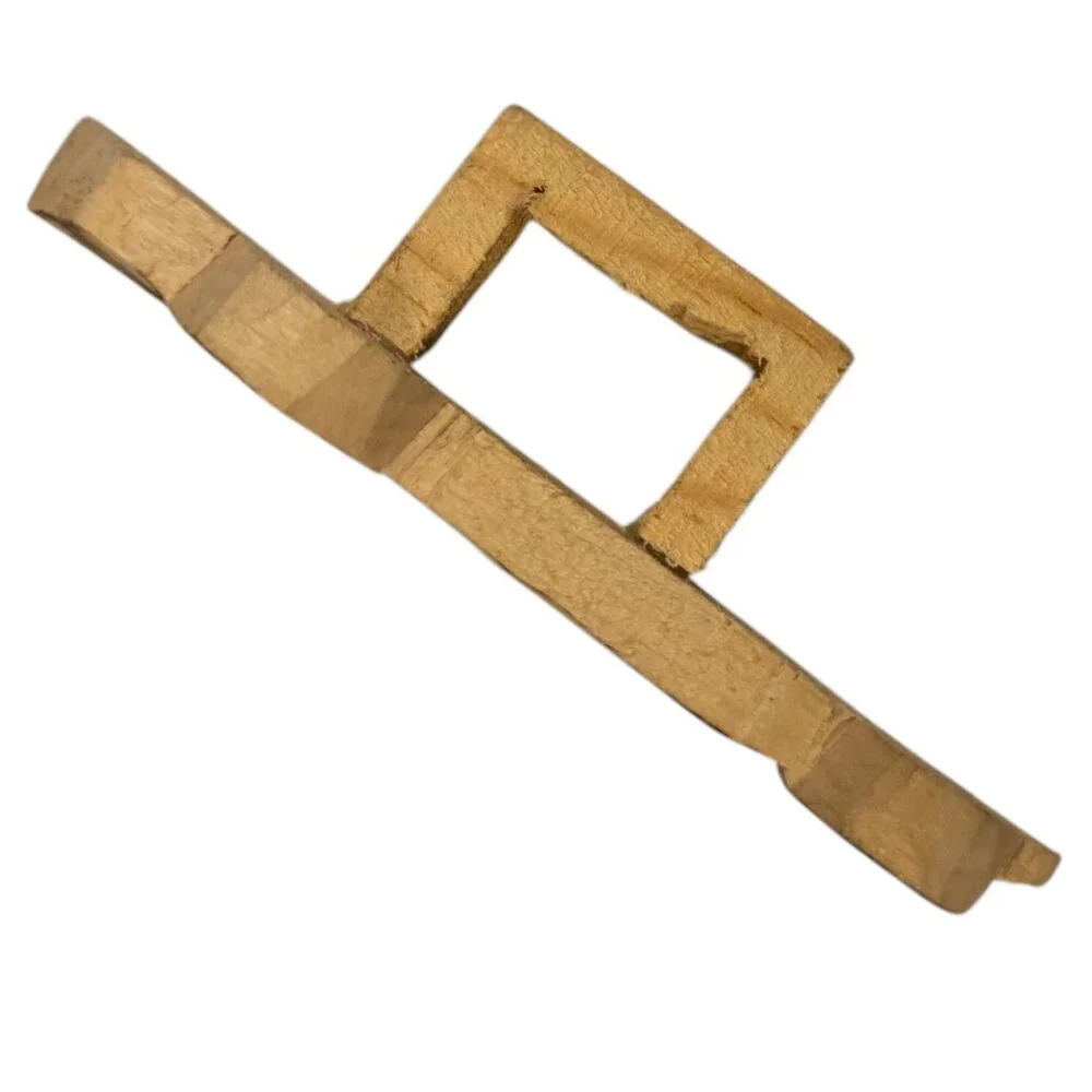 Handmade Racecar Wooden Scarf Slide Holder Car Shaped Folk Art